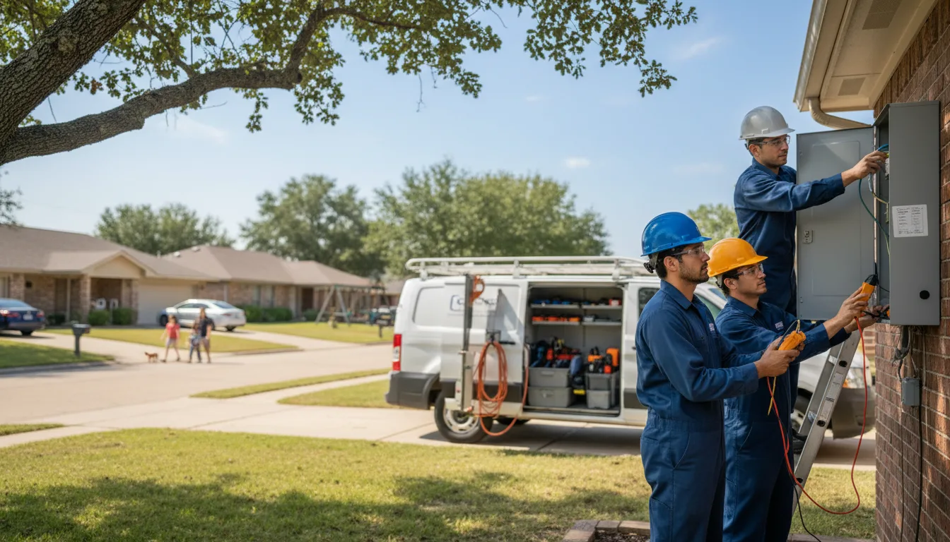 Certified electrician providing emergency electrical services in Rush, KY